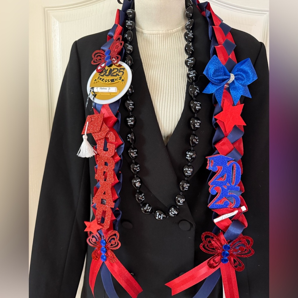 Graduation leis, Homecoming Mums custom-made custom designed msg me for info